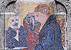 Mosaikplatte mit einer Szene aus Kasper-Ohm un ick (Foto: Berth Brinkmann)