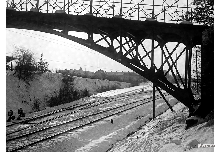 Brücke über die Eisenbahnstrecke nach Ribnitz (1926)