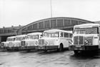 Ab 1936 wurden diese Holzgasbusse auch auf der Linie 3 eingesetzt. (Archiv: Rostocker Nahverkehrsfreunde)