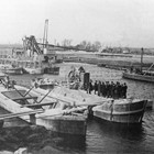 Bau der Petribrücke 1912. (Foto: AHR) 