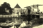 Holzklappbrücke und Petritor um 1910. (Foto: Sammlung Volkmar Baier)