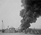 Am 26. April 1945 führte ein Großfeuer in der Teer-Destillationsanlage zu einem erheblichen Schaden. (Foto: Sammlung Achim Merkord)
