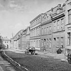 Kontor Wilhelm Scheel Rostock Grosse Mönchenstraße Nr. 29 rechts um 1910.(Foto: Archiv Werner Moennich, Hamburg)
