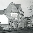 Zerbombte Häuser am Weißen Kreuz um 1944 (Foto: Sammlung Detlev Preuß)